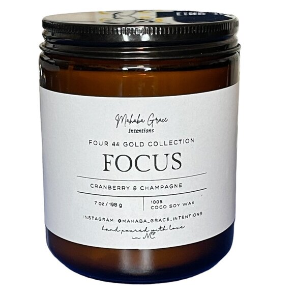 Mahaba Grace Intentions Other - Focus Cranberry & Champagne Candle
